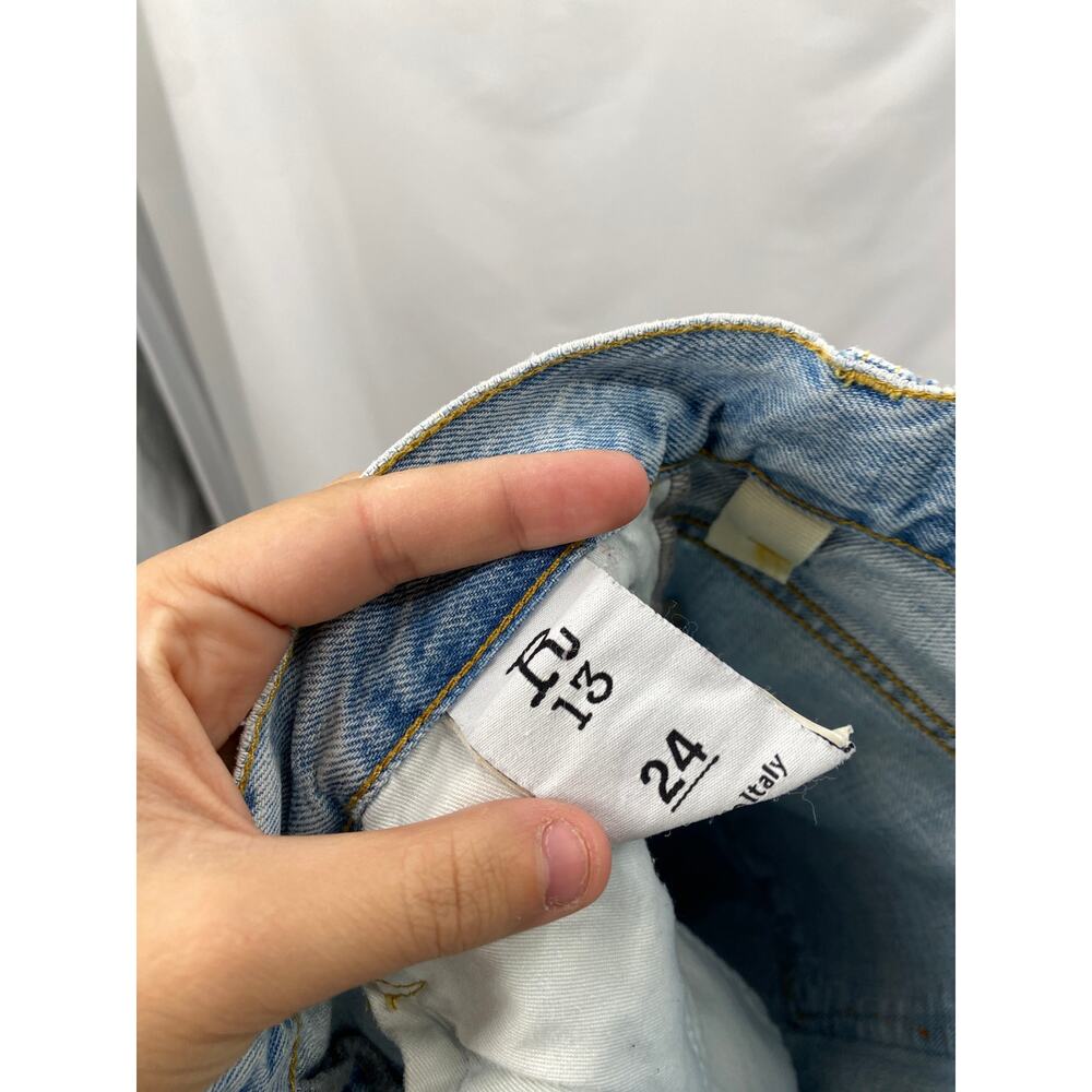R13 Boyfriend Jean in Easton Blue - Picture 6 of 7
